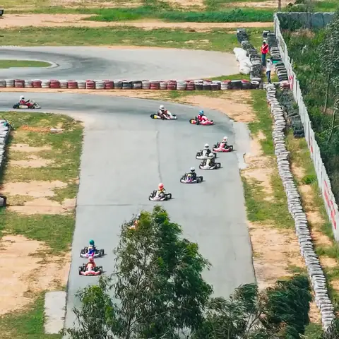 Race on 1Km Professional Race Track - one of the longest in Bangalore.
